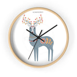 SCANDINORDIC Folk Art Deer Clock