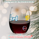 SCANDINORDIC Custom Stemless Wine Glass