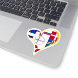 SCANDINORDIC Flagg Heart Logo Sticker - SCANDINORDIC.com