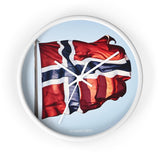 SCANDINORDIC Norway Flag Clock - SCANDINORDIC.com