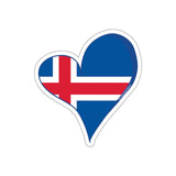 SCANDINORDIC Iceland Flagg Heart Sticker - SCANDINORDIC.com