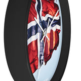 SCANDINORDIC Norway Flag Clock - SCANDINORDIC.com