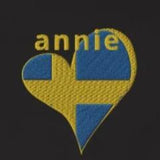 Sweden Heart Embroidered Apron - SCANDINORDIC.com
