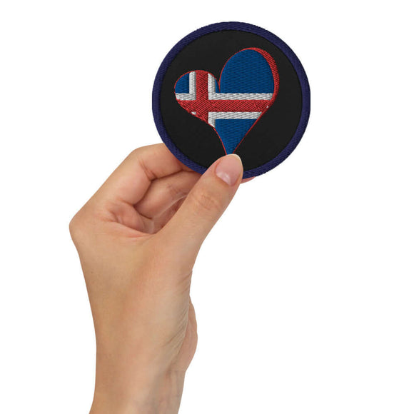 Iceland embroidered patches
